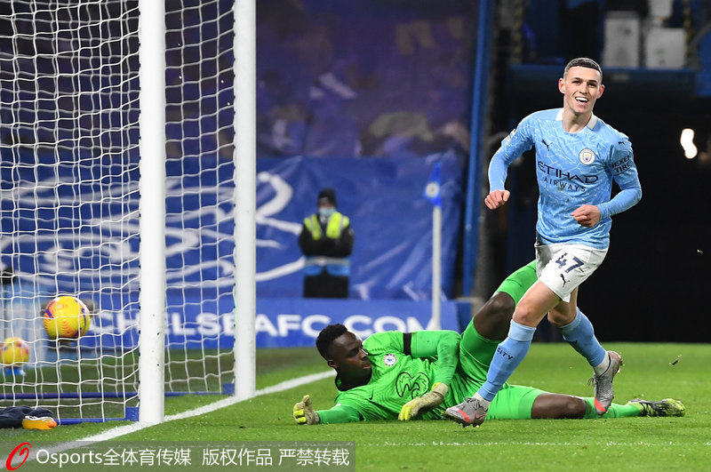  曼城福登补时绝杀险胜纽卡斯尔  